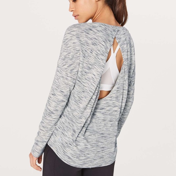lululemon athletica Tops - Lululemon Get Set Long Sleeve - Open Back